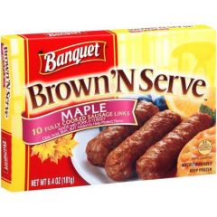 Banquet Brown N Serve Maple Sausage Links 